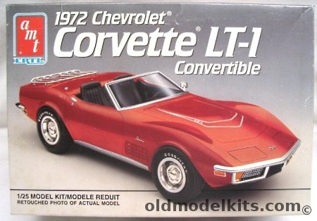 AMT 1/25 1972 Chevrolet LT-1 Corvette Convertible, 6080 plastic model kit